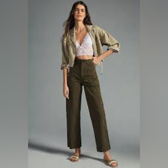 Frame Denim Pants - NWT Frame Olive Green Utility Pants, Size 33